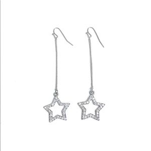 Stars & crystal mystic Long dangle earrings